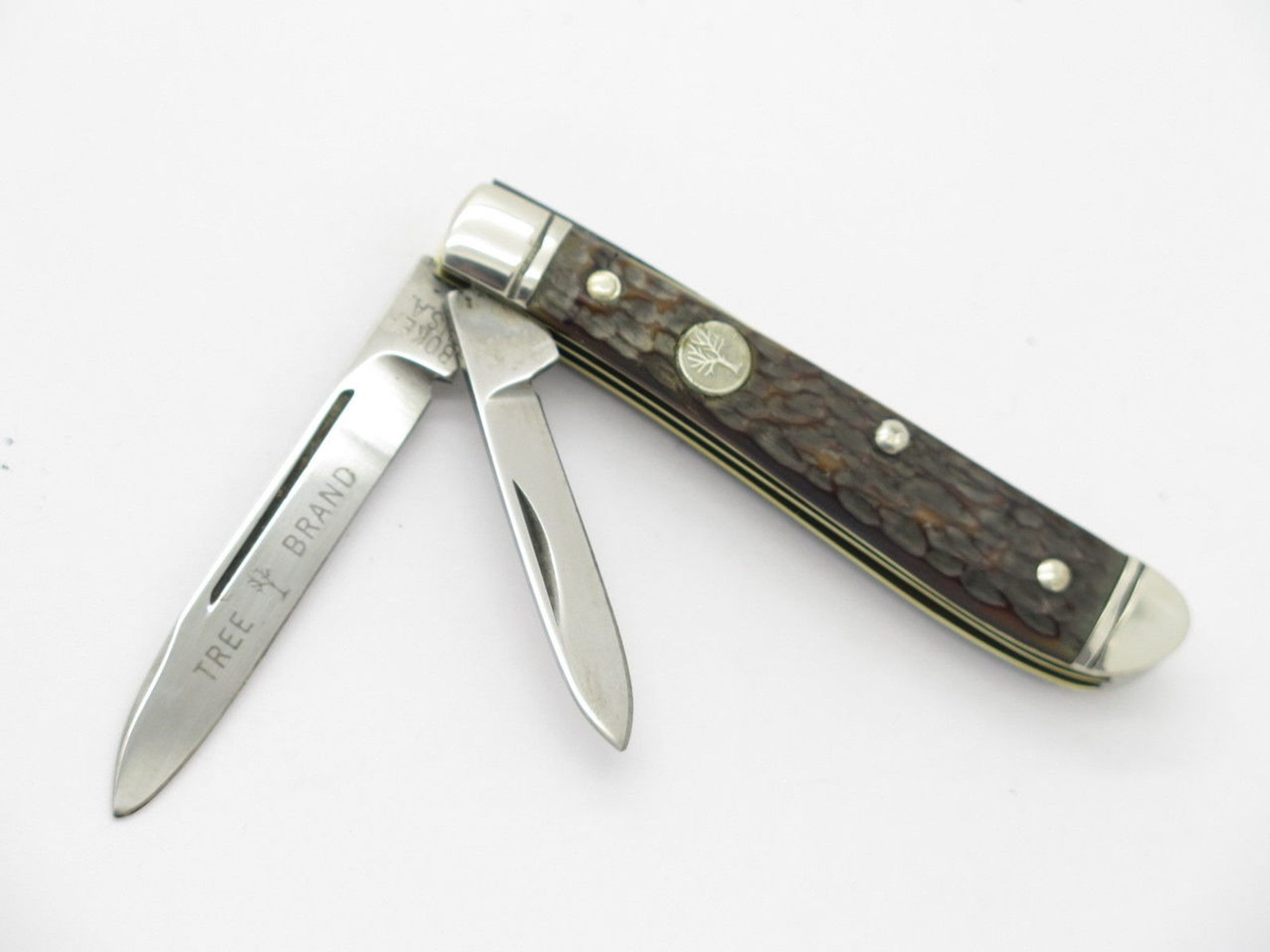 VINTAGE 1970S BOKER USA TREE BRAND 6384 2 BLADE CONGRESS FOLDING POCKET  KNIFE $109.00 - PicClick AU