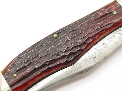 Vintage 1940-1964 Case XX 6265 Sab Large Folding Hunter Knife Red