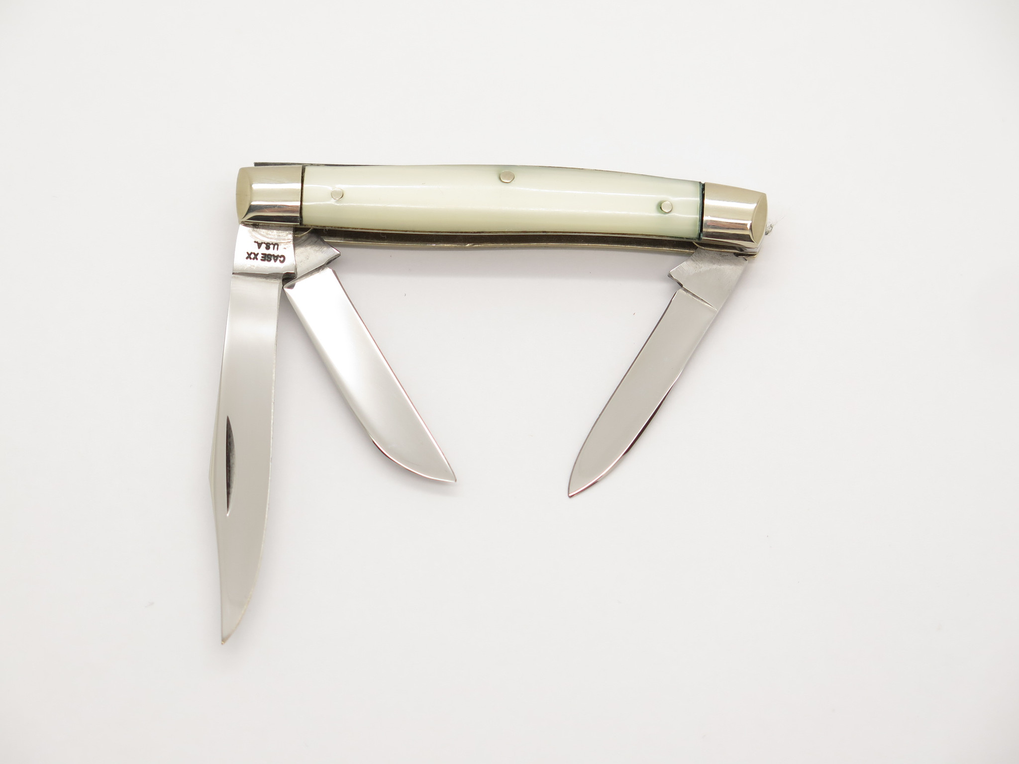 Vintage 1965-69 Case XX 9333 USA Small Stockman Faux Pearl Folding