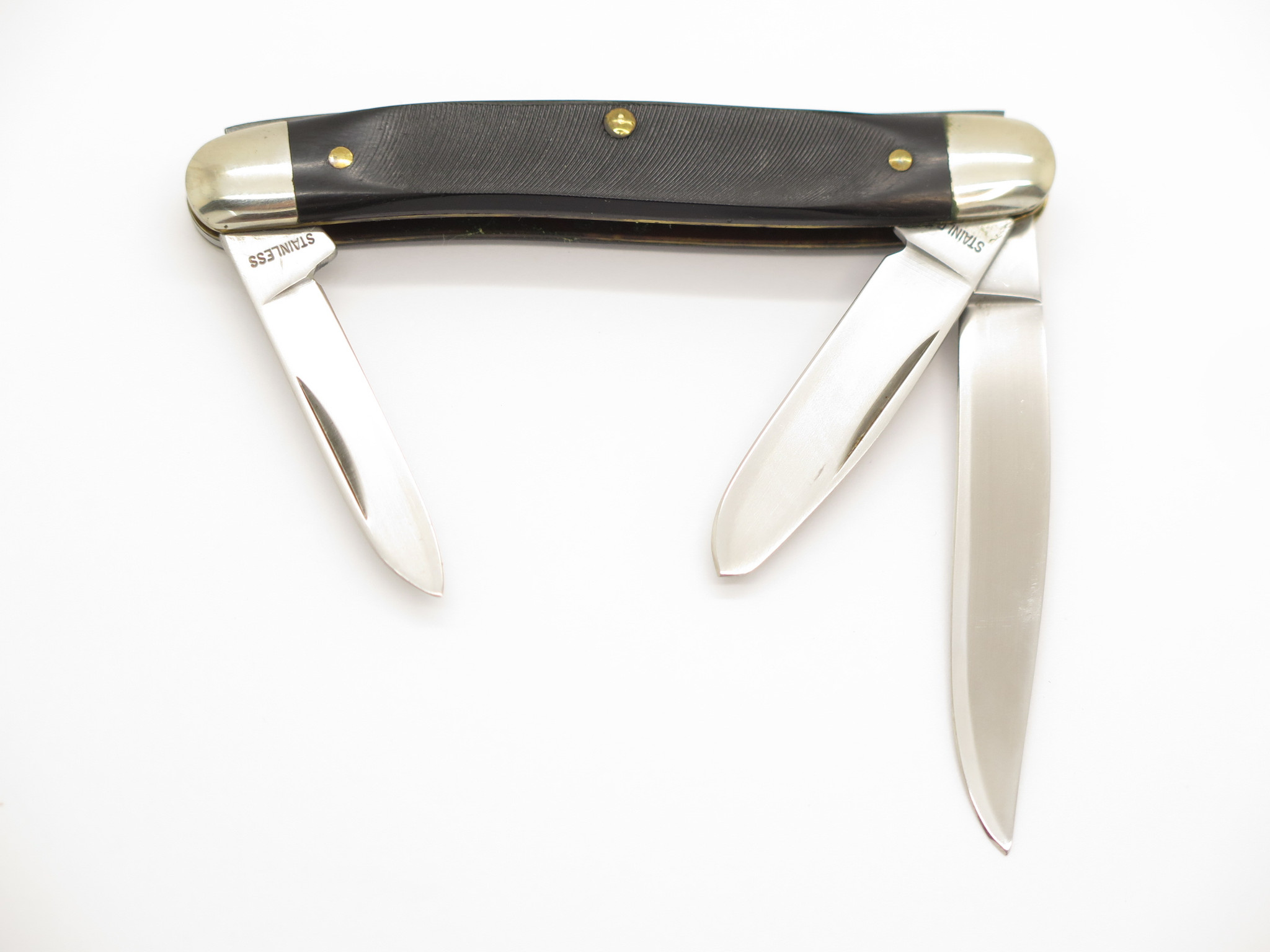 Vintage Schrade Liberty Bell SW Cut LB1 USA Folding 3 Blade Pocket