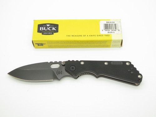 Buck 889 Strider Arrow Stamp Black Blade Tactical Folding Pocket Knife (Blem)