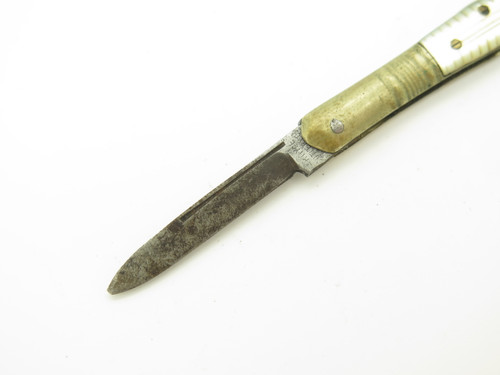 Antique Argyle Cutlery Co. Germany Carbon Steel 2 Blade MOP Folding Pocket Knife