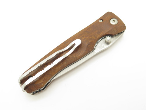 Mcusta Tactility Elite Seki Japan MC-125D Ironwood Damascus Folding Pocket Knife