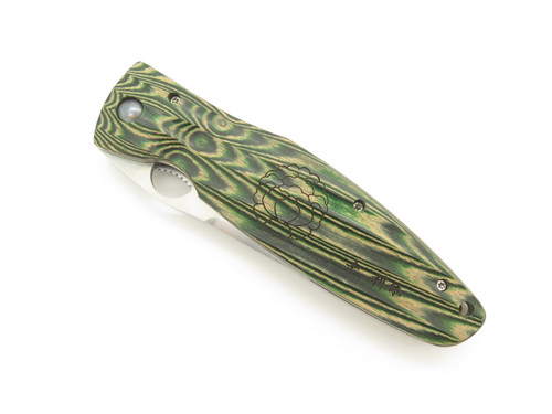 Mcusta Seki Japan MC-184 Rikyu Green Wood VG-10 Folder Folding Hunter Knife