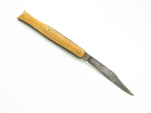 Vintage 1930s-50s Edgemaster USA 4" Fish Tail Automatic Switchblade Folding Knife