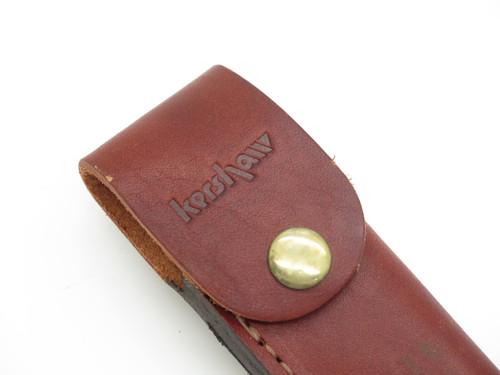 Vintage Kershaw Kai Seki Japan Fixed 7" Blade Hunting Knife Leather Sheath