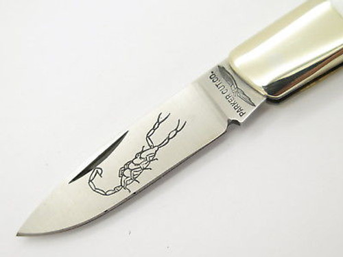 Vtg Parker Seki Japan Small Pearl Gentleman Lockback Folding Pocket Knife