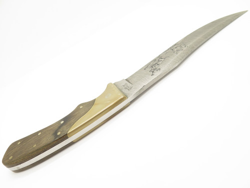 Vintage 80s Rigid RG-27 Fukuta Seki Japan Fixed Blade Buck Hunting Skinner Knife