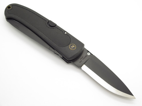 Vintage Browning 607 Kodiak FDT Seki Japan Saw Folding Hunter Lockback Knife