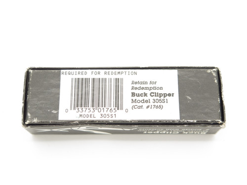 Vintage Empty Box only for Buck 305S1 Clipper Folding Knife with Scissors