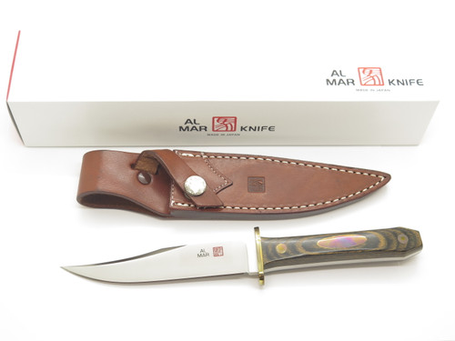 Vintage Al Mar 8507 Mini Bowie Seki Japan Fixed Blade Hunting Knife