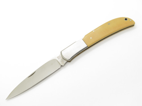 Vintage Al Mar 1005 Eagle Seki Japan Paper Micarta Lockback Folding Pocket Knife