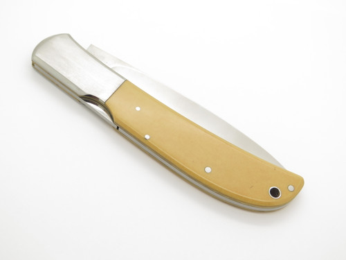 Vintage Al Mar 1005 Eagle Seki Japan Paper Micarta Lockback Folding Pocket Knife