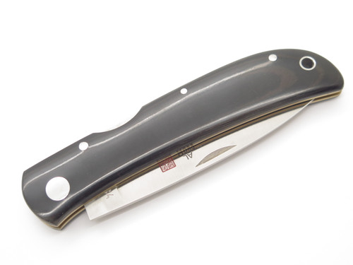 Vintage Al Mar Falcon Seki Japan ATS-34 Micarta Lockback Folding Pocket Knife