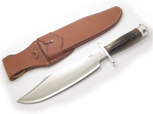 Bark River Shining Mountain Bowie A2 Pinecone Fixed 10.5" Blade Hunting Knife