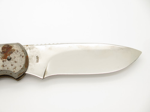 Vtg 70s Wenoka Magnum Imai Seki Japan Folding Hunter Lockback Knife (Unfinished)