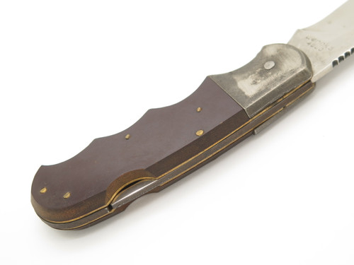 Vtg 70s (Unfinished) Wenoka Magnum Imai Seki Japan Folding Hunter Lockback Knife