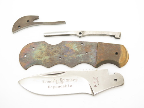 Vtg 70s Rhino Magnum Imai Seki Japan Folding Hunter Lockback Knife Blade + Parts