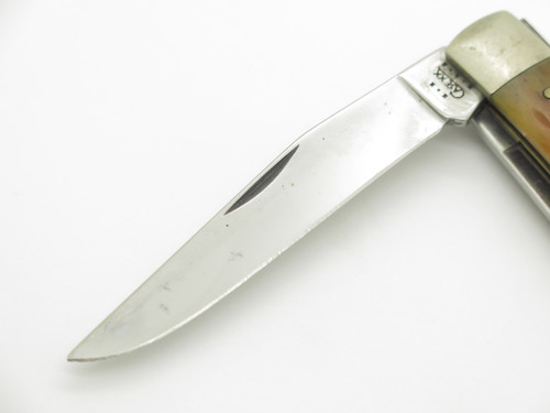 2002 Case XX 6254 USA Trapper Jigged Bone Handle Folding Pocket Knife