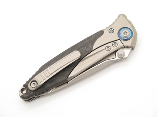 Microtech Socom Bravo Mini 261M-7 Titanium CF M390 Tanto Folding Pocket Knife