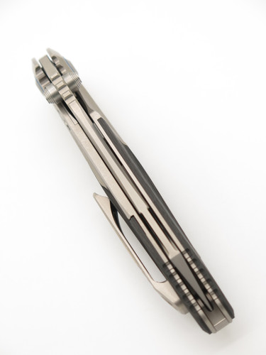 Microtech Socom Bravo Mini 261M-7 Titanium CF M390 Tanto Folding Pocket Knife