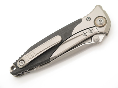 Microtech Socom Bravo Mini 261M-8 Titanium CF M390 Tanto Folding Pocket Knife