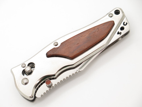 SOG Stingray 2.0 Seki Japan Customized Wood Inlay Folding Pocket Knife