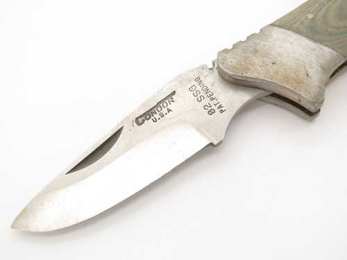 Vtg 1980s Condor 82 Seizo Imai Seki Japan Folding Lockback Knife & Sheath (#10)