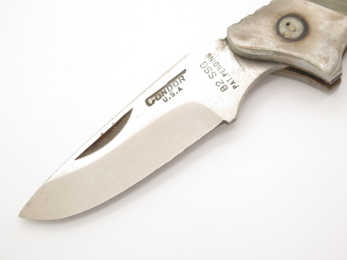 Vtg 1980s Condor 82 Seizo Imai Seki Japan Folding Lockback Knife & Sheath (#5)