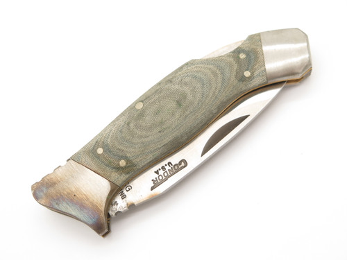 Vtg 1980s Condor 83 Seizo Imai Seki Japan 3.5" Folding Lockback Knife & Sheath