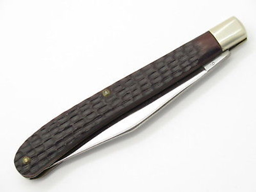 Vtg 1976 Case XX 61048 Slim Line Trapper Delrin Folding Pocket Knife