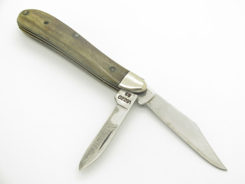 Vintage 1998 Case XX V5220 Peanut Stag Handle Folding Pocket Knife