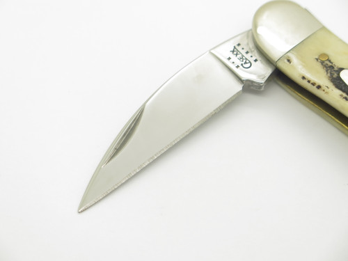 Vtg 2002 Case XX V6355 USA Stockman Stag Bone Handle Folding Pocket Knife