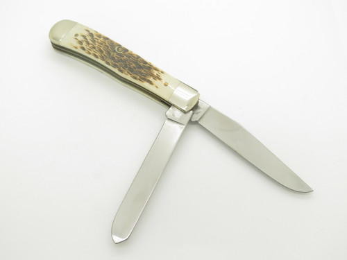 Vintage 2003 Case XX 7254 (6254) Jigged Bone Handle Folding Pocket Knife