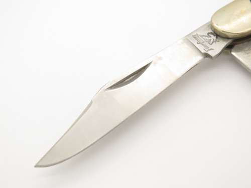Frost Cutlery Solingen Steel Blue Bone Handle Stockman Folding Pocket Knife