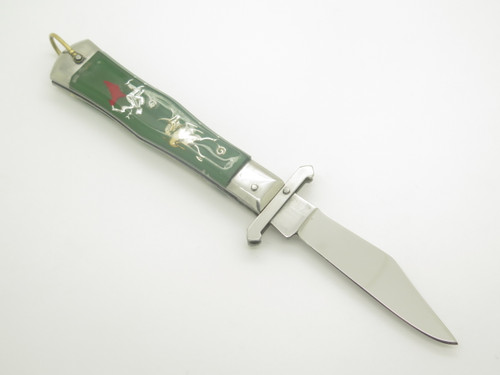 Vintage 1950's Yasuo Imai Seki Japan Swing Guard Green Matador 4" Folding Knife