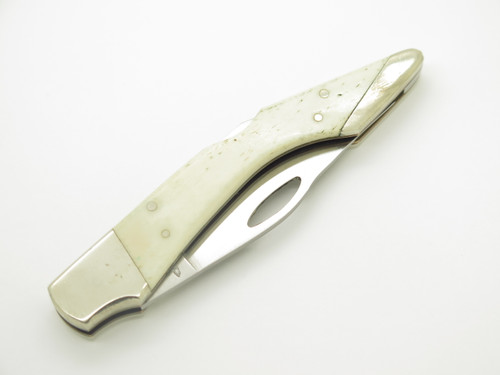 Vtg 1980s Frost Cutlery Seki Japan Smooth Bone Handle Folding Pocket Knife