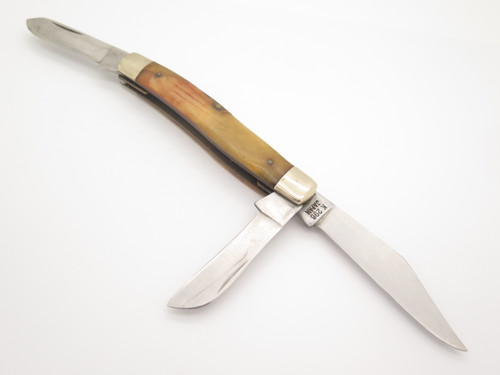 Vintage '80s Parker Imai Seki Japan K296 Bone Stockman Folding Pocket Knife