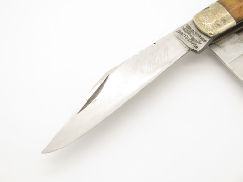 Vintage '80s Parker Imai Seki Japan K296 Bone Stockman Folding Pocket Knife