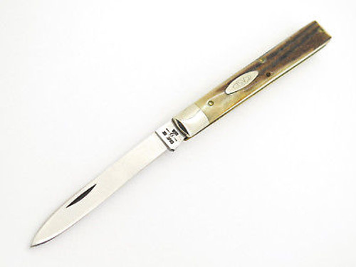 Vtg 1980 Case XX 5185 Sambar Stag Physician Doctor Folding Pocket Knife