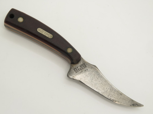 Vintage Schrade Old Timer 152 USA Sharpfinger Fixed 3.75" Blade Hunting Knife