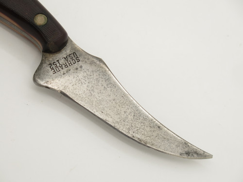 Vintage Schrade Old Timer 152 USA Sharpfinger Fixed 3.75" Blade Hunting Knife