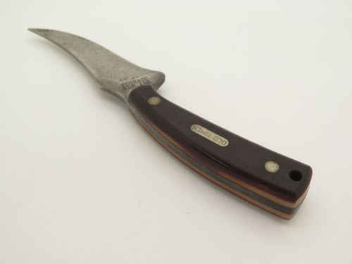 Vintage Schrade Old Timer 152 USA Sharpfinger Fixed 3.75" Blade Hunting Knife