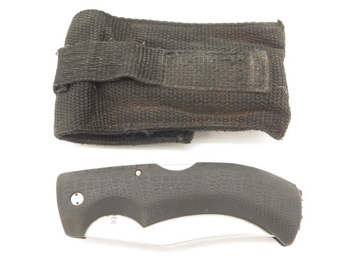 Vintage Gerber USA 650 Gator 4.875" Folding Lockback Knife with Sheath