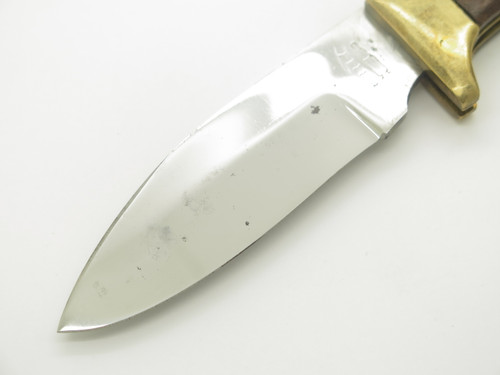 Vintage Bullet Pakistan Wood Handle 4.75" Large Folding Hunter Lockback Knife