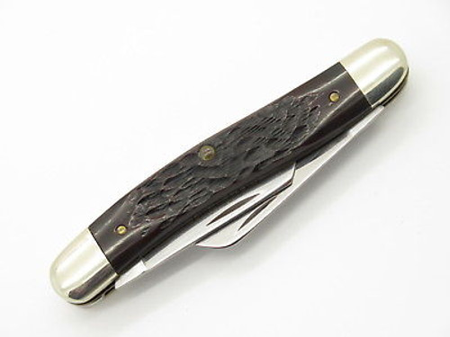 Vtg 1983 Case XX 6318 Stockman Jigged Bone Folding Pocket Knife Near Mint