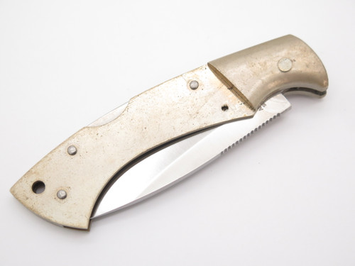 Vtg Soverign Aristocrat Seki Japan 4" Folding Lockback Pocket Knife Unfinished