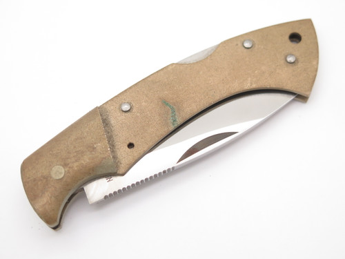 Vtg Soverign Aristocrat Seki Japan 4" Folding Lockback Pocket Knife Unfinished