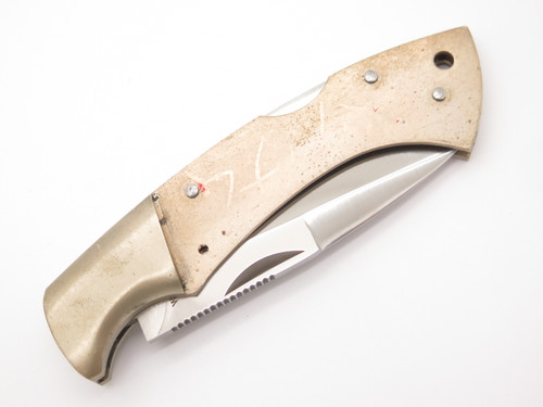 Vtg Magnum Seki Japan 4" Folding Lockback Pocket Knife (Unfinished)