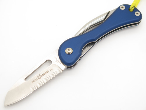 Fox 233 01FX074 Italy Blue Marlin Spike Sailor Rigging Folding Pocket Knife